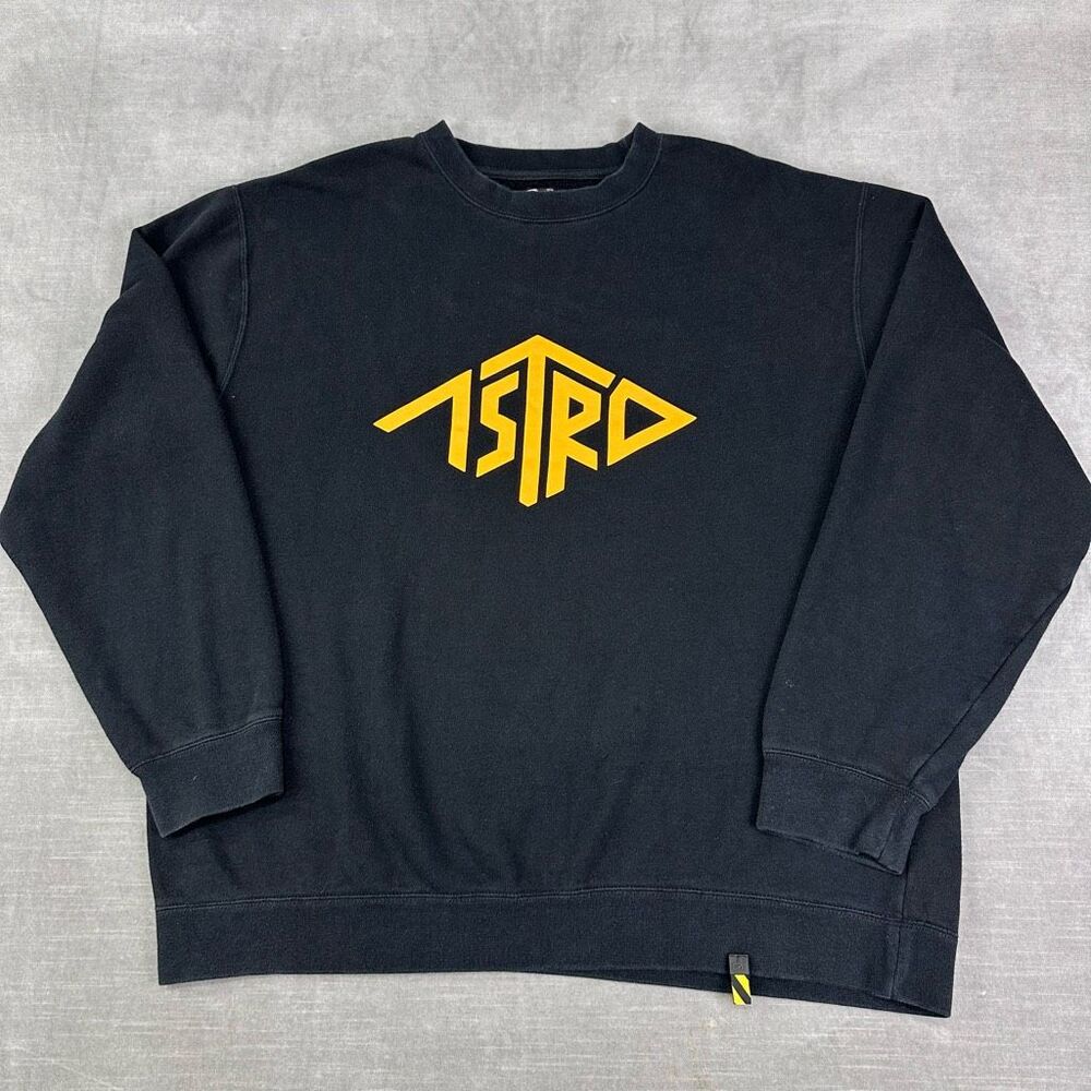 Astro Gaming Sweatshirt Adult XL Black Yellow Diamond Logo Retro Crewneck‎ Audio